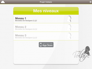 Application SmartPhone Projet Voltaire