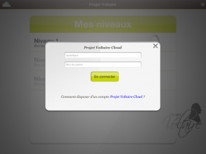 S'enregistrer sur l'application Projet Voltaire