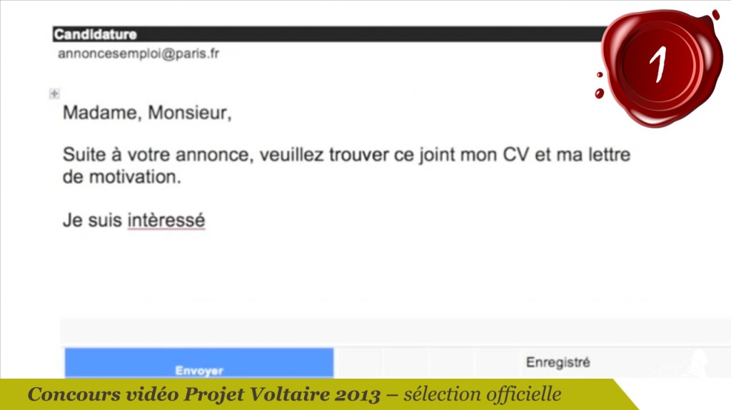 Faute d'orthographe dans un CV