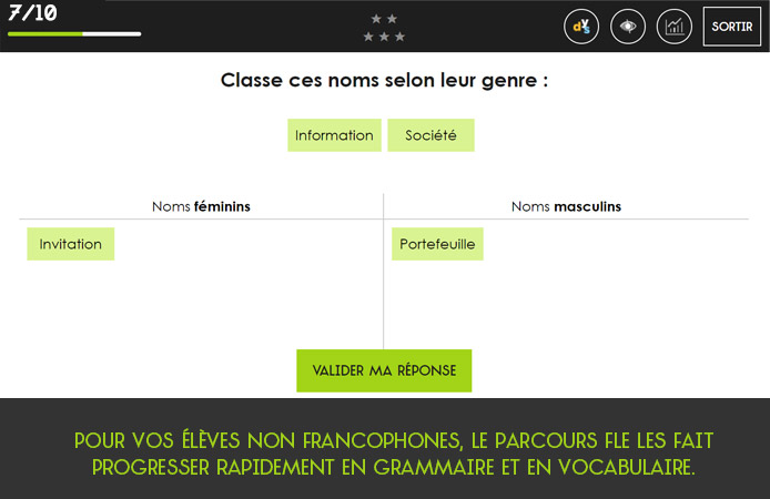 Slide 7 Projet Voltaire pour les établissements de l'enseignement secondaire